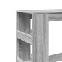Mesa alta bar con estantes madera gris Sonoma 90x47,5x103,5 cm en Mesas de comedor | Comprar online en Foru.es