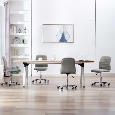 Sillas de comedor 4 unidades tela gris claro de vidaXL, Sillas de comedor - Ref: Foro24-3056530, Precio: 219,72 €, Descuento: %