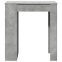 Mesa alta bar con estantes madera gris hormigón 95x47x103,5 cm en Mesas de comedor | Comprar online en Foru.es