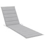 Tumbona con mesa y cojín madera maciza de teca de vidaXL, Tumbonas - Ref: Foro24-3063022, Precio: 299,06 €, Descuento: %