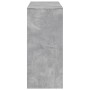 Mesa bar con estante madera gris hormigón 124x46x103,5 cm en Mesas de comedor | Comprar online en Foru.es