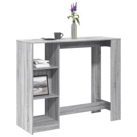 Mesa alta con estante gris Sonoma 124x46x103,5 cm en Mesas de comedor | Comprar online en Foru.es
