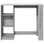 Mesa alta con estante gris Sonoma 124x46x103,5 cm en Mesas de comedor | Comprar online en Foru.es