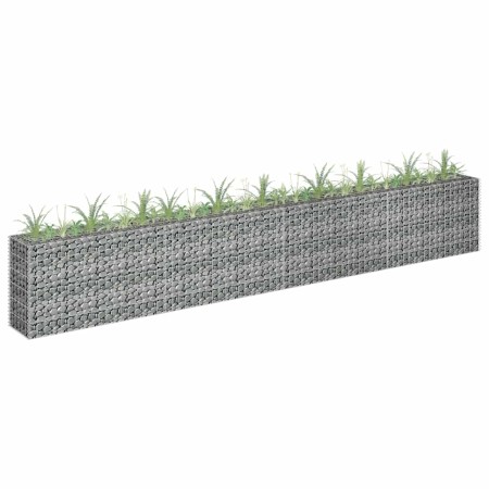 Arriate de gaviones de acero galvanizado 360x30x60 cm en Macetas y jardineras | Comprar online en Foru.es