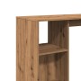 Mesa bar con estante madera roble artisian 124x46x103,5 cm en Mesas de comedor | Comprar online en Foru.es