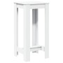 Mesa alta de bar madera de ingeniería blanca 51x50x103,5 cm en Mesas de comedor | Comprar online en Foru.es