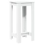Mesa alta de bar madera de ingeniería blanca 51x50x103,5 cm en Mesas de comedor | Comprar online en Foru.es