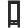 Mesa alta de bar madera de ingeniería negra 51x50x103,5 cm en Mesas de comedor | Comprar online en Foru.es