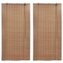 Estor enrollable de bambú 2 unidades marrón 120x220 cm de vidaXL, Persianas y estores - Ref: Foro24-3057520, Precio: 63,62 €,...