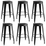 Set de muebles de bar de 7 piezas blanco y negro de vidaXL, muebles para cocinas y comedores - Ref: Foro24-3057443, Precio: 6...