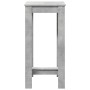 Mesa alta de bar madera ingeniería gris hormigón 51x50x103,5 cm en Mesas de comedor | Comprar online en Foru.es