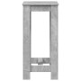 Mesa alta de bar madera ingeniería gris hormigón 51x50x103,5 cm en Mesas de comedor | Comprar online en Foru.es