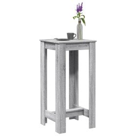 Mesa alta de bar madera ingeniería gris Sonoma 51x50x103,5 cm en Mesas de comedor | Comprar online en Foru.es