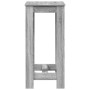 Mesa alta de bar madera ingeniería gris Sonoma 51x50x103,5 cm en Mesas de comedor | Comprar online en Foru.es