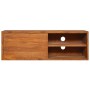 Mueble de TV de pared madera maciza de teca 180x30x30 cm de vidaXL, Muebles TV - Ref: Foro24-3057505, Precio: 183,91 €, Descu...
