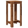 Mesa alta de bar madera de ingeniería envejecida 51x50x103,5 cm en Mesas de comedor | Comprar online en Foru.es