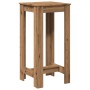 Mesa alta de bar madera ingeniería roble artisian 51x50x103,5cm en Mesas de comedor | Comprar online en Foru.es