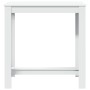 Mesa alta de bar madera ingeniería blanca 102x50x103,5 cm en Mesas de comedor | Comprar online en Foru.es