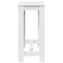 Mesa alta de bar madera ingeniería blanca 102x50x103,5 cm en Mesas de comedor | Comprar online en Foru.es
