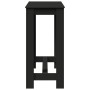 Mesa alta de bar madera ingeniería negra 102x50x103,5 cm en Mesas de comedor | Comprar online en Foru.es