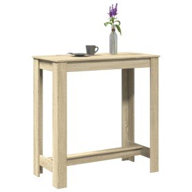 Mesa alta de bar madera ingeniería roble Sonoma 102x50x103,5 cm en Mesas de comedor | Comprar online en Foru.es