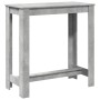 Mesa alta de bar madera ingeniería gris hormigón 102x50x103,5cm en Mesas de comedor | Comprar online en Foru.es