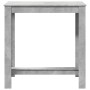 Mesa alta de bar madera ingeniería gris hormigón 102x50x103,5cm en Mesas de comedor | Comprar online en Foru.es