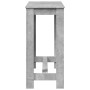 Mesa alta de bar madera ingeniería gris hormigón 102x50x103,5cm en Mesas de comedor | Comprar online en Foru.es