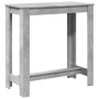 Mesa alta de bar madera ingeniería gris hormigón 102x50x103,5cm en Mesas de comedor | Comprar online en Foru.es