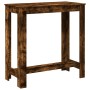 Mesa alta de bar madera ingeniería roble ahumado 102x50x103,5cm en Mesas de comedor | Comprar online en Foru.es