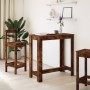 Mesa alta de bar madera ingeniería roble ahumado 102x50x103,5cm en Mesas de comedor | Comprar online en Foru.es