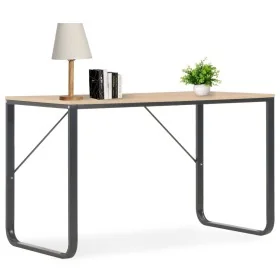 Escritorio para ordenador color roble y negro 120x60x73 cm de vidaXL, Escritorios - Ref: Foro24-20252, Precio: 120,98 €, Desc...