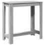 Mesa alta de bar madera ingeniería gris Sonoma 102x50x103,5 cm en Mesas de comedor | Comprar online en Foru.es