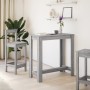 Mesa alta de bar madera ingeniería gris Sonoma 102x50x103,5 cm en Mesas de comedor | Comprar online en Foru.es