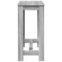 Mesa alta de bar madera ingeniería gris Sonoma 102x50x103,5 cm en Mesas de comedor | Comprar online en Foru.es
