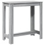 Mesa alta de bar madera ingeniería gris Sonoma 102x50x103,5 cm en Mesas de comedor | Comprar online en Foru.es