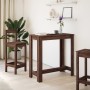 Mesa alta de bar madera ingeniería marrón roble 102x50x103,5 cm en Mesas de comedor | Comprar online en Foru.es