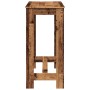 Mesa alta de bar madera ingeniería envejecida 102x50x103,5 cm en Mesas de comedor | Comprar online en Foru.es