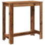 Mesa alta de bar madera ingeniería envejecida 102x50x103,5 cm en Mesas de comedor | Comprar online en Foru.es