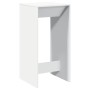Mesa alta de bar madera de ingeniería blanca 51x50x103,5 cm en Mesas de comedor | Comprar online en Foru.es