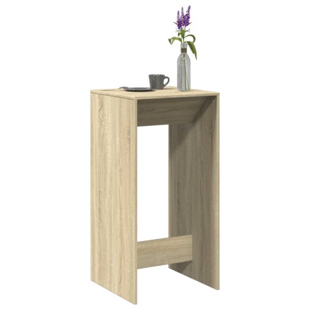 Mesa alta de bar madera ingeniería roble Sonoma 51x50x103,5 cm en Mesas de comedor | Comprar online en Foru.es