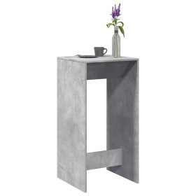 Mesa alta de bar madera ingeniería gris hormigón 51x50x103,5 cm en Mesas de comedor | Comprar online en Foru.es