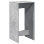 Mesa alta de bar madera ingeniería gris hormigón 51x50x103,5 cm en Mesas de comedor | Comprar online en Foru.es