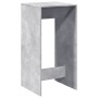 Mesa alta de bar madera ingeniería gris hormigón 51x50x103,5 cm en Mesas de comedor | Comprar online en Foru.es
