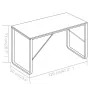 Escritorio para ordenador color roble y negro 120x60x73 cm de vidaXL, Escritorios - Ref: Foro24-20252, Precio: 120,98 €, Desc...