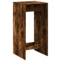 Mesa alta de bar madera ingeniería roble ahumado 51x50x103,5 cm en Mesas de comedor | Comprar online en Foru.es