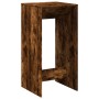 Mesa alta de bar madera ingeniería roble ahumado 51x50x103,5 cm en Mesas de comedor | Comprar online en Foru.es