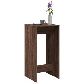 Mesa alta de bar madera ingeniería marrón roble 51x50x103,5 cm en Mesas de comedor | Comprar online en Foru.es