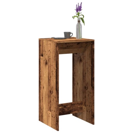 Mesa alta de bar madera de ingeniería envejecida 51x50x103,5 cm en Mesas de comedor | Comprar online en Foru.es