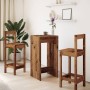 Mesa alta de bar madera de ingeniería envejecida 51x50x103,5 cm en Mesas de comedor | Comprar online en Foru.es